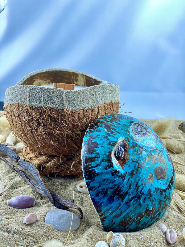 Bougie Naturelle Bleu Mer - My Coco Candle