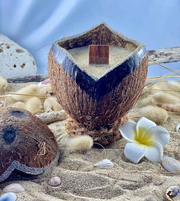 Bougie Coeur Parfum Monoï de Tahiti - Mycococandle