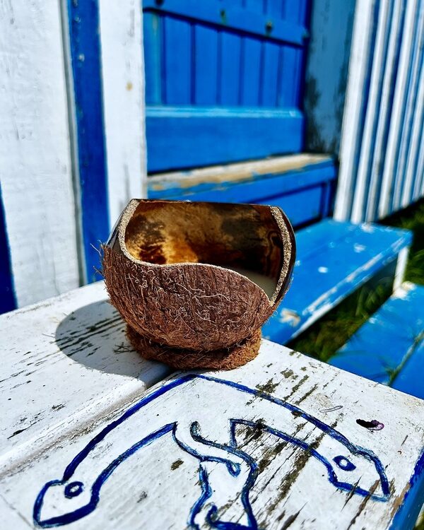 Bougie Artisanale Noix de Coco au Monoï