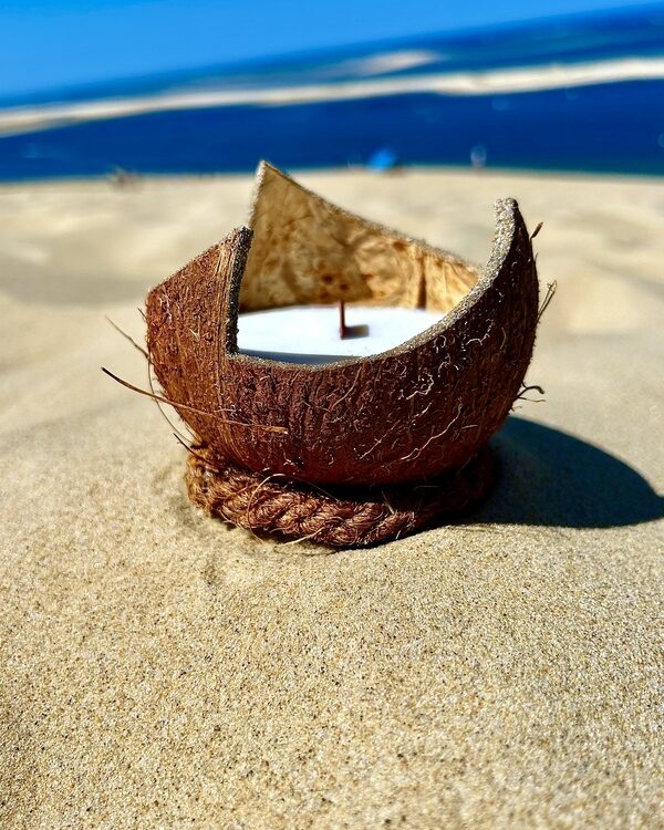 Bougie Coco Bio Parfumée au Monoï de Tahiti