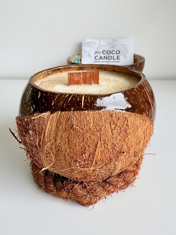 Bougie Coco Polie à la Main