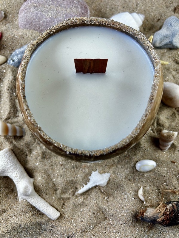 Bougie Fait Main au Parfum Noix de Coco