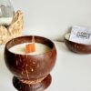 Bougie Nature Bio dans une Noix de Coco