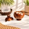 bougie noix de coco sculptée main - My Coco Candle