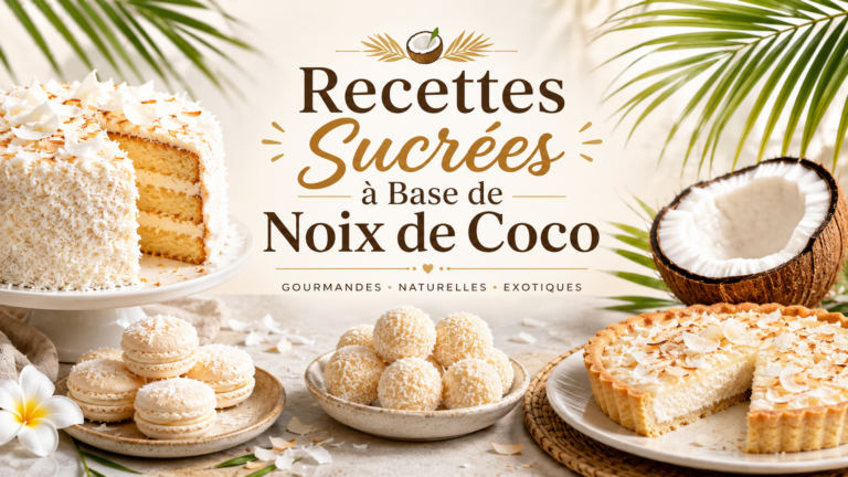 Recettes Sucrées à Base de Noix de Coco