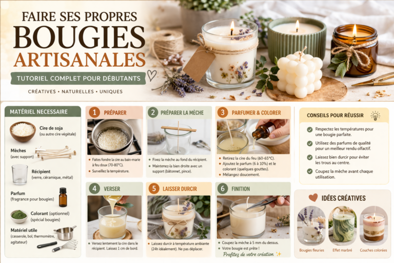 Faire ses Propres Bougies Artisanales : Tutoriel Complet pour Débutants
