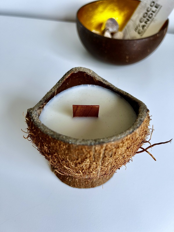 Bougie Noix de Coco Parfumée à la Vanille - My Coco Candle