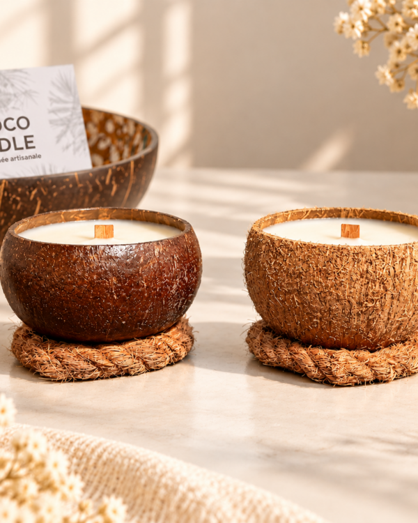 lot de 2 bougies noix de coco - My Coco Candle