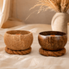 lot de 2 bougies noix de coco