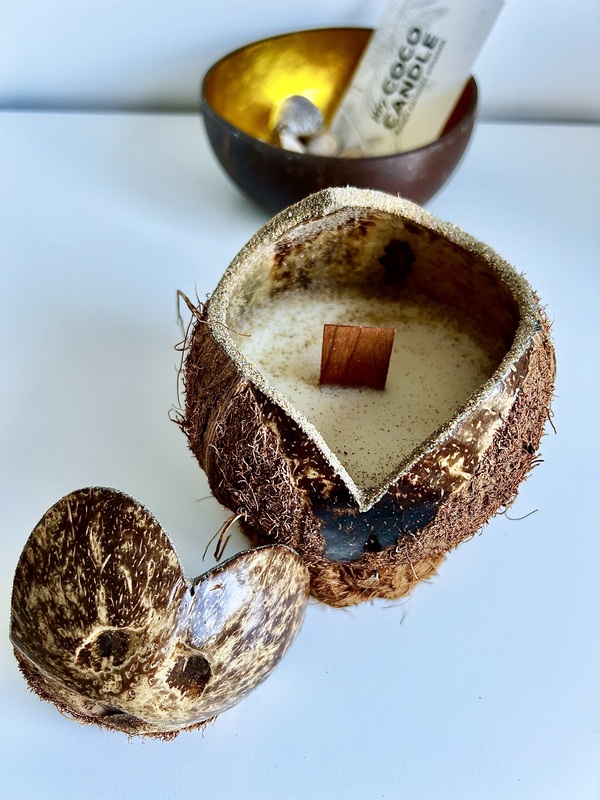 Bougie Tropicale dans Noix de Coco - My Coco Candle