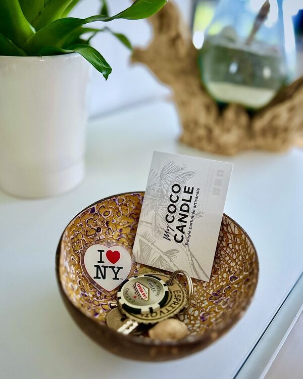 vide poche noix de coco artisanal - My Coco Candle