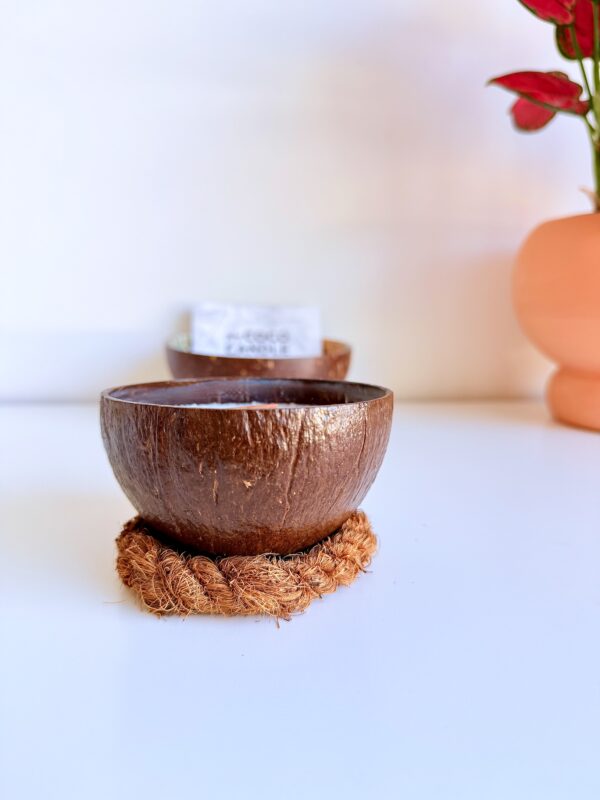 bougie noix de coco polie 150 g - My Coco Candle