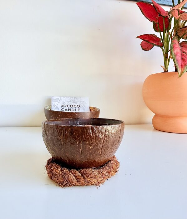 bougie noix de coco polie 150 g - My Coco Candle