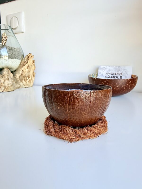 bougie noix de coco polie 150 g - My Coco Candle