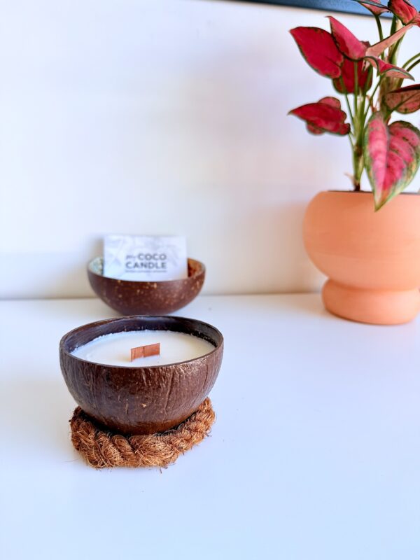 bougie noix de coco polie 150 g - My Coco Candle