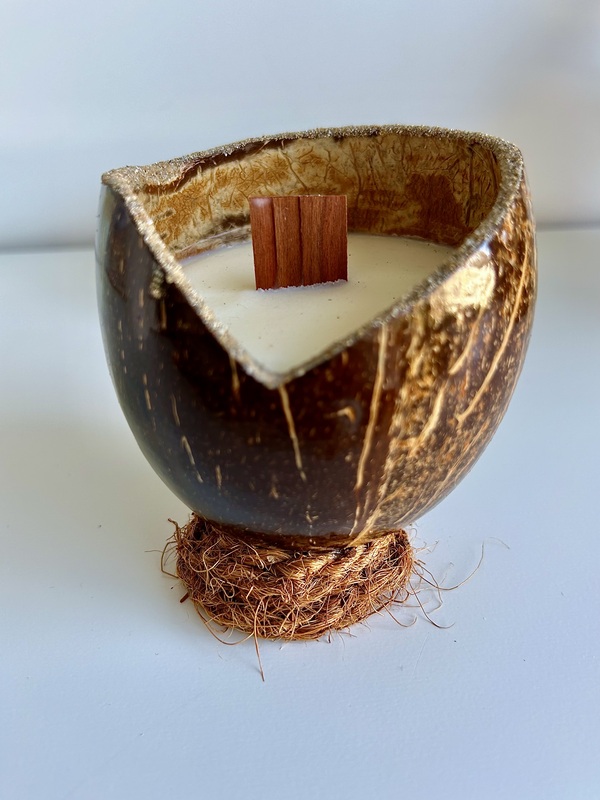 Bougie Artisanale Noix de Coco