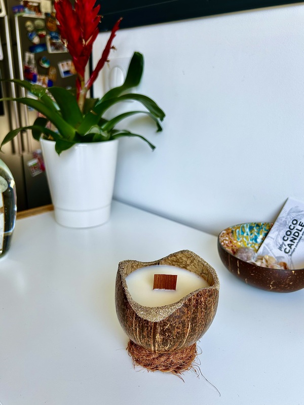 Bougie Eco-Friendly dans Noix de Coco - My Coco Candle