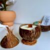 Bougie Noix de Coco au parfum naturel à la Vanille de Madagascar