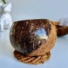 bougie artisanale à la cire végétale dans Noix de Coco naturelle - My Coco Candle