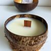 Bougie Artisanale dans une Coque de Noix de Coco - My Coco Candle