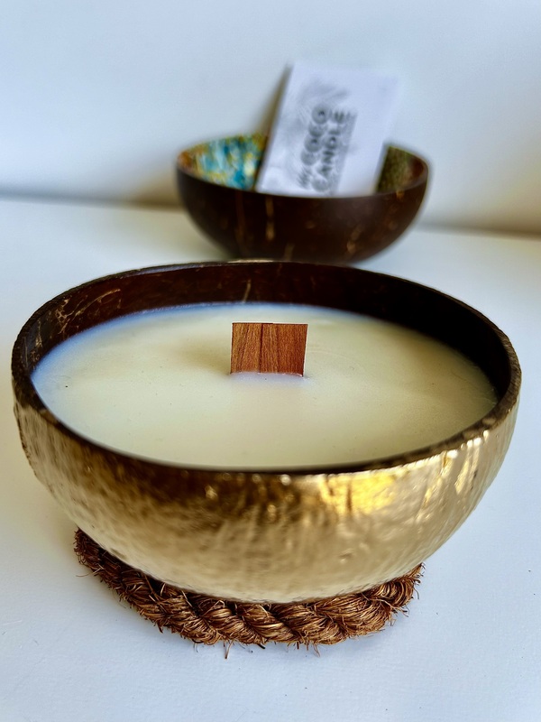 Bougie Chic Dans une Noix de Coco - My Coco Candle