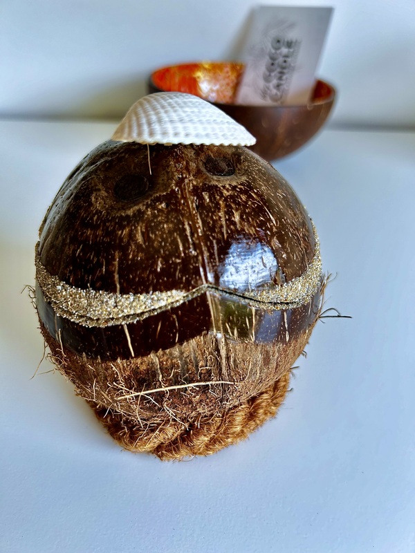 Bougie Naturelle dans Coque de Noix de Coco