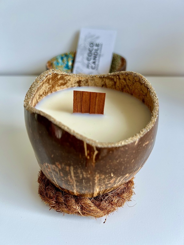 Bougie à la Cire Végétale senteur Noix de Coco - My Coco Candle