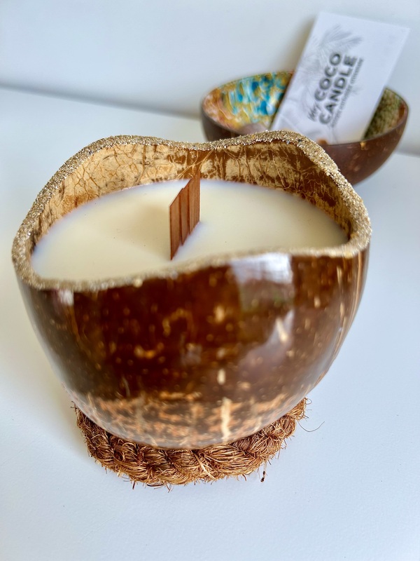 Bougie à la Cire Végétale senteur Noix de Coco