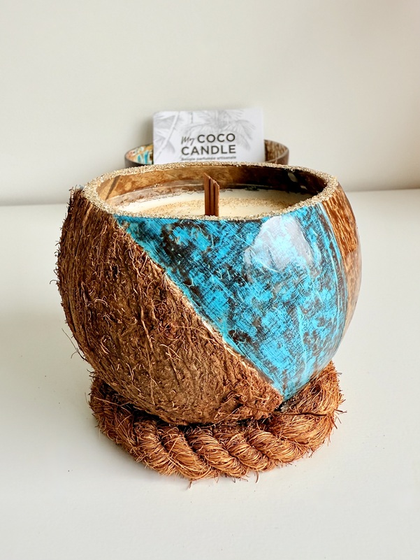 Bougie Artisanale Bio Parfumée à la Vanille