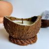 Bougie Artisanale Parfumée dans une Noix de Coco