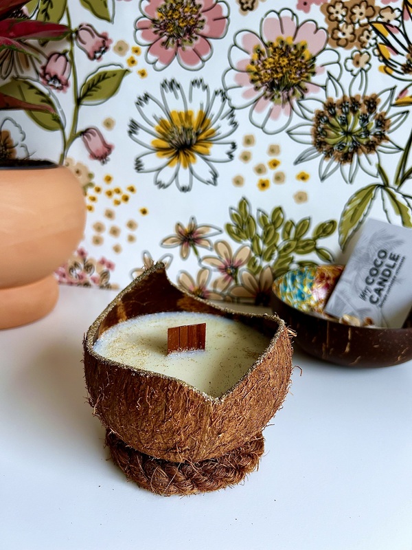 Bougie Noix de Coco Naturelle au Monoï de Tahiti