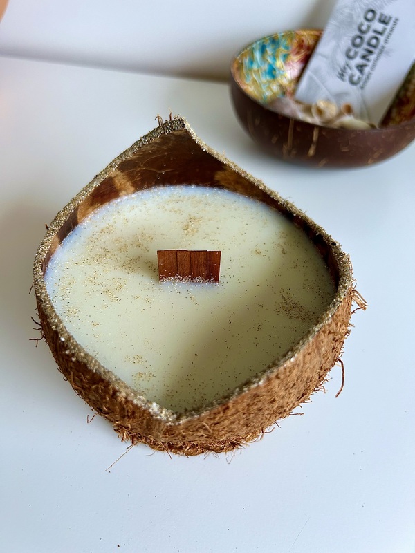 Bougie Noix de Coco Naturelle au Monoï de Tahiti