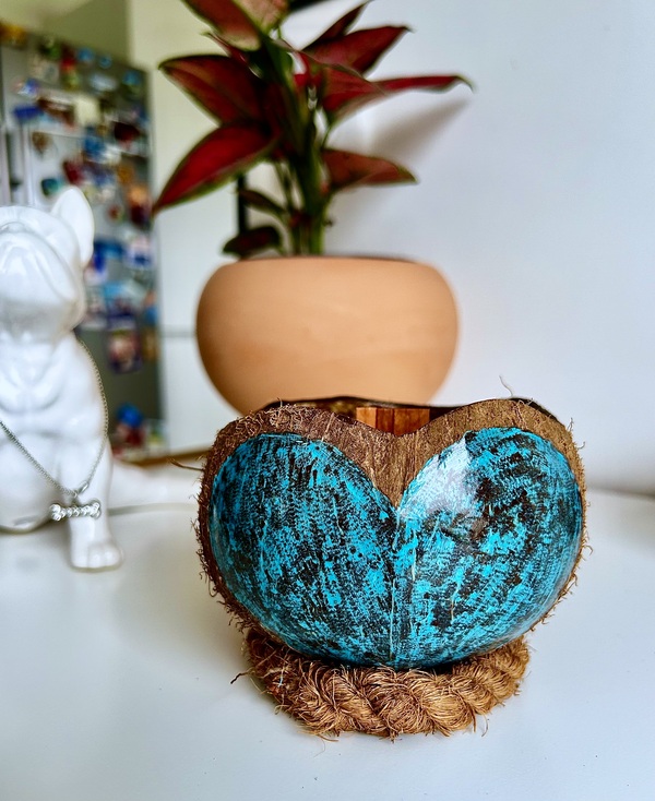 Bougie Coeur Bleu à la Vanille