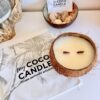 Pochon en coton My Coco Candle imprimé palmiers, emballage cadeau réutilisable