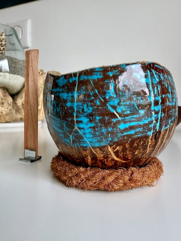 bougie coco bleue - My Coco Candle