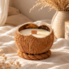 bougie noix de coco cœur sable de mer - My Coco Candle