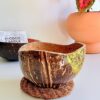 bougie noix de coco polie dorée - My Coco Candle