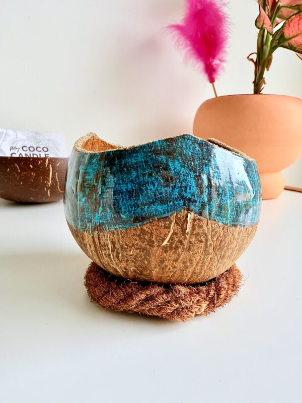 bougie turquoise - My Coco Candle