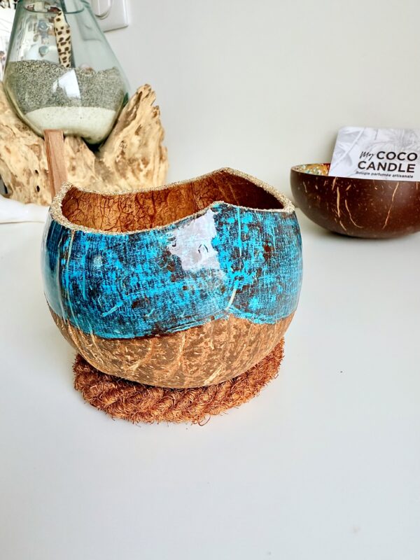 bougie turquoise - My Coco Candle